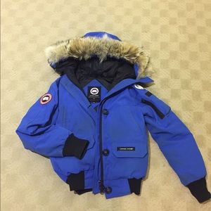 Royal blue canada goose jacket